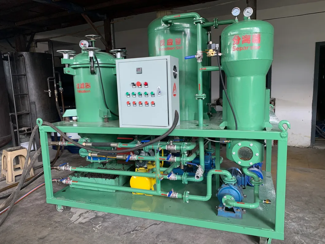 Industrial waste oil recycling equipment Waste gear oil filtration machinery 100% restoration of oil products Save enterprise costs