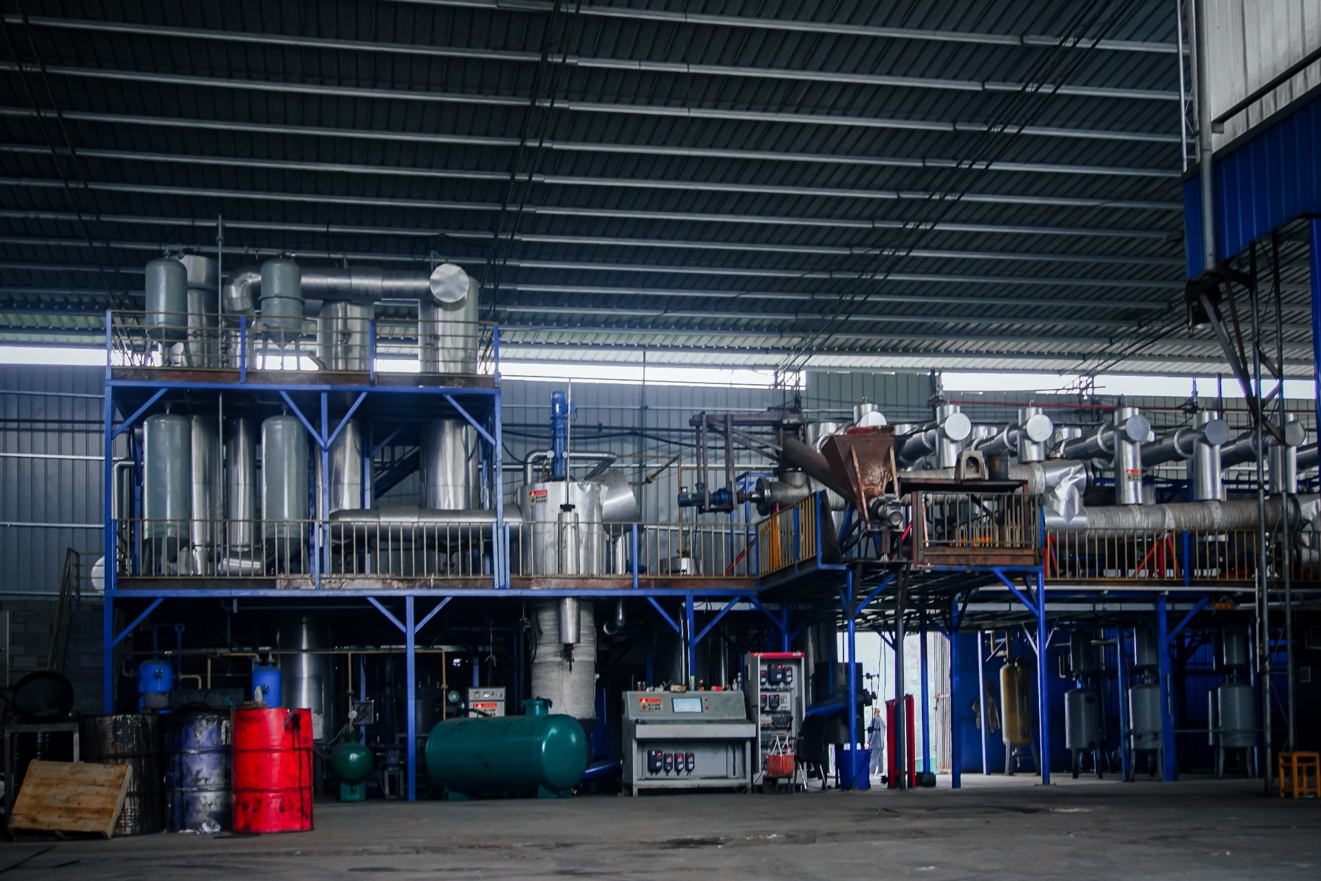 No coking Environmentally Friendly black sludge oil to light diesel recycling plant