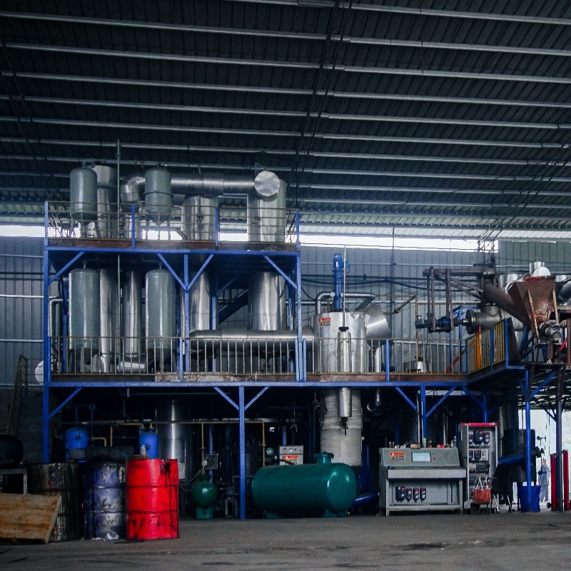 No coking Environmentally Friendly black sludge oil to light diesel recycling plant