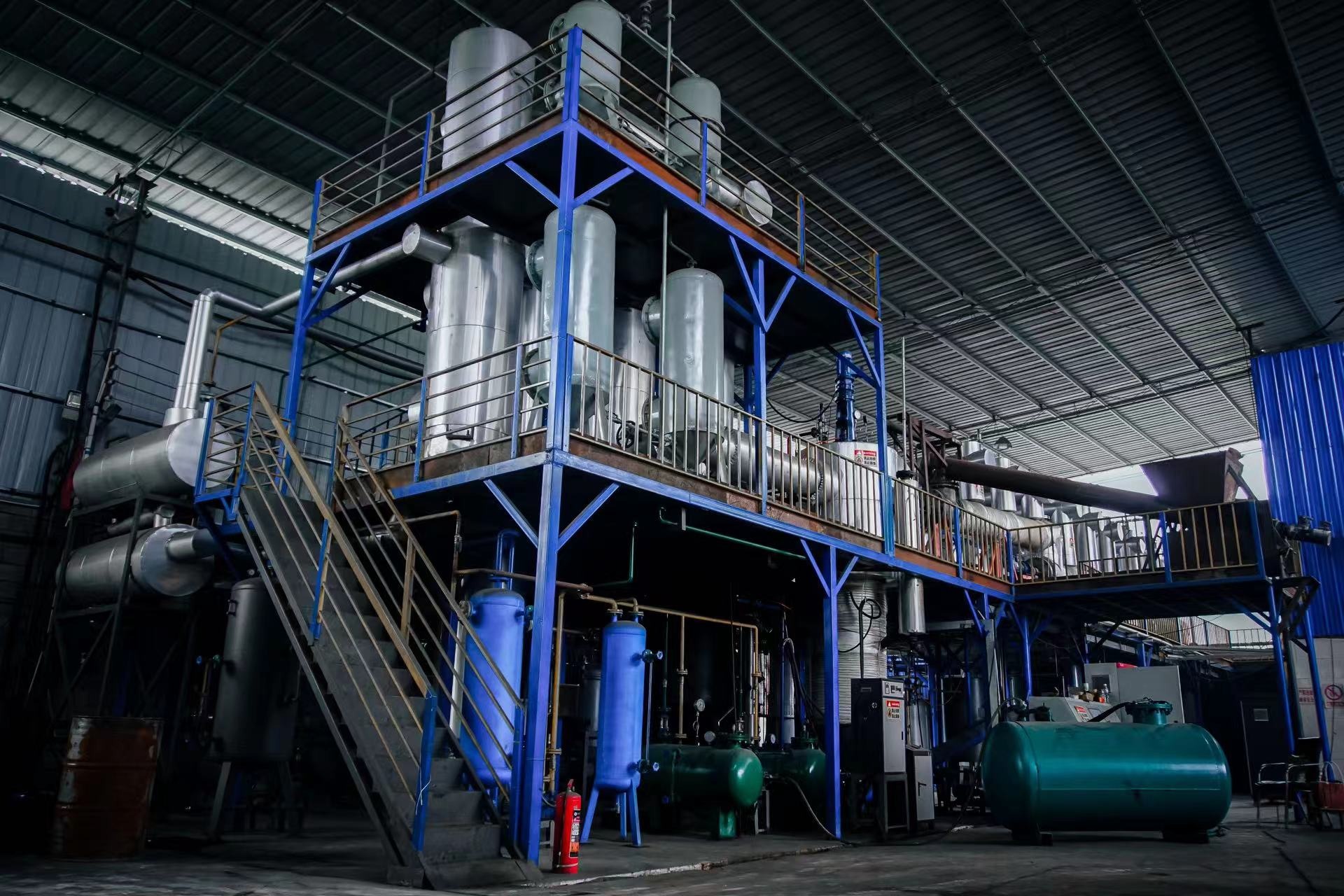 5T 10T newest tech used oil to base oil recycling plant